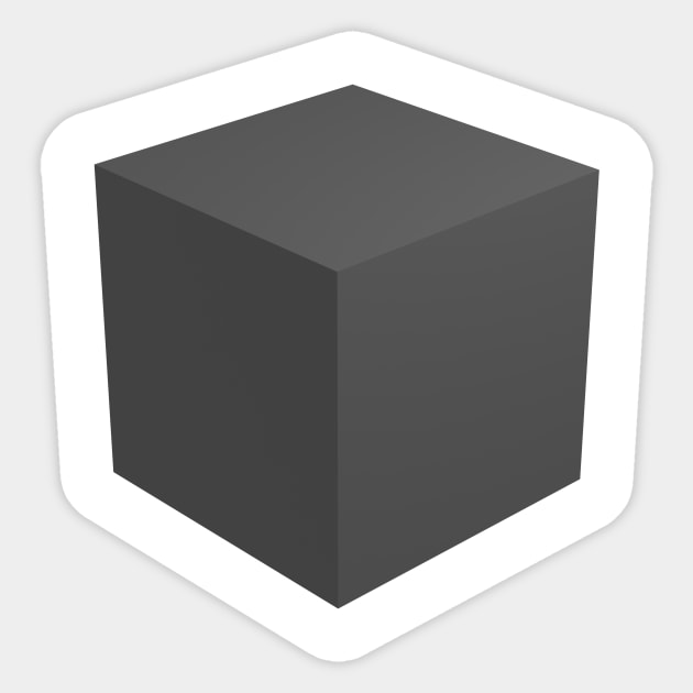 Cube Sticker by TeEmporium